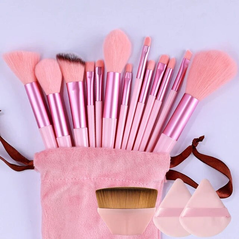 New 13PCS Makeup Brushes Set Super Soft Detail Brush Blush Brush Foundation Concealer Contour Eyeshadow Brush Women Beauty Tools